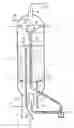 Fig. 01 - NEW DEVICE FOR GAS-LIQUID SEPARATION, INTENDED FOR THREE-PHASE FLUIDISED BED REACTORS SUCH AS THOSE USED IN THE H-OIL PROCESS