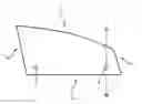 Fig. 01 - Laminated vehicle-side window with a leadthrough for fastening a clamping element