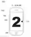Fig. 01 - Method and device for tactilely reading time on a touch screen