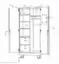 Fig. 01 - Moveable and storable wardrobe