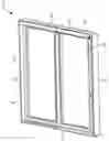 Fig. 01 - Sliding fenestration unit with coplanar panels