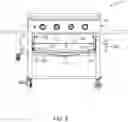 Fig. 06 - Outdoor cooking station with warming chamber and method thereof