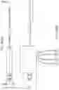 Fig. 49 - Mechanisms for controlling rotation of outer cannula for use in endoscopic tool