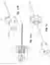 Fig. 22 - Intraosseous device having retractable motor/stylet assembly and automatic stylet point cover upon retraction operation