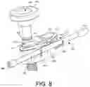 Fig. 09 - Cleaning device system to clean a surgical scope, which cleaning device system includes an attachment element to attach the cleaning device, being positioned outside the body of a patient, to a trocar