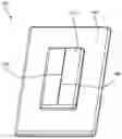 Fig. 01 - Self-adjusting frame for mounting over a wall-mounted electrical device