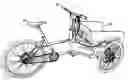 Fig. 01 - TWO-TIERED STRUCTURAL FRAME FOR A THREE-WHEELED CARGO BIKE