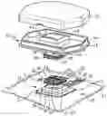 Fig. 01 - Device comprising a support for accessories connected by magnetized attachments