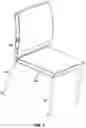 Fig. 02 - Chair frame with injection molded foam padding