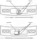 Fig. 01 - Radar sensor having a two-dimensional beam scan and L-, U- or T- shaped structure for mounting in the region of the front radiator of an automobile
