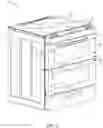 Fig. 02 - Folding door for a cooking appliance