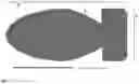Fig. 02 - Deep groove projectile with leading convex surface followed by abrupt angle surface