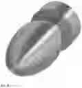 Fig. 05 - Deep groove projectile with leading convex surface followed by abrupt angle surface