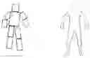 Fig. 01 - Parameterized model of 2D articulated human shape
