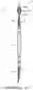 Fig. 03 - Three-in-one tooth-cleaning device structured as toothpick, interdental brush, and floss pick