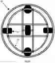 Fig. 22 - Omni wheel-based human powered spinning system and/or versatile motion simulator development platform with unlimited range of rotation along pitch, roll and yaw axes