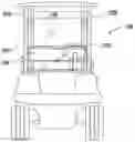 Fig. 01 - Sliding golf cart windshield assembly