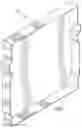 Fig. 08 - Ceiling light LED retrofit kit with light panel defining a raceway disposed in between existing light fixture tombstones