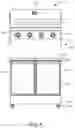 Fig. 06 - Grill and side cart attachment systems and methods