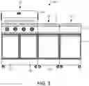 Fig. 04 - Grill assembly with foldable cart