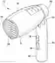 Fig. 01 - Battery powered collapsible blow-dryer