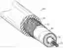 Fig. 01 - Coaxial cable utilizing plated carbon nanotube elements and method of manufacturing same