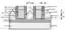 Fig. 01 - COMPOSITE SPACERS FOR TAILORING THE SHAPE OF THE SOURCE AND DRAIN REGIONS OF A FIELD-EFFECT TRANSISTOR