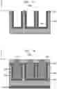 Fig. 10 - Silicon substrate containing integrated porous silicon electrodes for energy storage devices