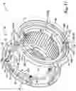 Fig. 13 - Motor having split spray ring for cooling end turns