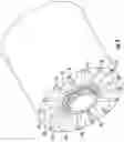 Fig. 10 - Rotary electrical machine with spoked rotor