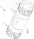 Fig. 09 - Mounting unit, caster wheel assembly and wheelchair