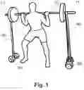 Fig. 02 - Hanger for attaching resistance to a barbell