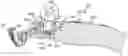 Fig. 01 - Shaver's handle with a lock and release mechanism for engaging and disengaging a razor cartridge