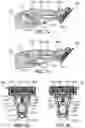 Fig. 08 - Shaver's handle with a lock and release mechanism for engaging and disengaging a razor cartridge