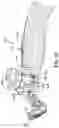 Fig. 18 - Shaver's handle with a lock and release mechanism for engaging and disengaging a razor cartridge