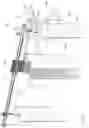 Fig. 16 - Article container having an ejection device and associated suspended conveying device