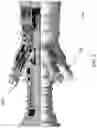 Fig. 03 - Gas turbine combustor having a plurality of angled vanes circumferentially spaced within the combustor