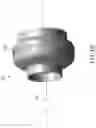 Fig. 11 - Gas turbine combustor having a plurality of angled vanes circumferentially spaced within the combustor