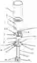 Fig. 01 - CEILING-FLUSH-MOUNTED STRUCTURAL HOLDER FOR TEMPORARY AND PERMANENT LIGHT FITTINGS