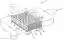 Fig. 01 - Stackable core system for producing cast plate heat exchanger