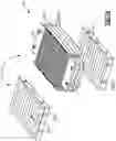 Fig. 10 - Stackable core system for producing cast plate heat exchanger