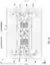 Fig. 02 - In-plane translational vibrating beam accelerometer with mechanical isolation and 4-fold symmetry