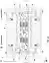 Fig. 04 - In-plane translational vibrating beam accelerometer with mechanical isolation and 4-fold symmetry
