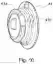 Fig. 13 - PROTECTING HELMET WITH RAISING/LOWERING MECHANISM OF THE VISOR