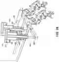 Fig. 40 - Height and rotational adjustment system for one or more spray guns used in a line striper