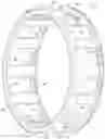 Fig. 01 - Rolling element bearing cage with supporting frame and reinforcing frame