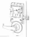 Fig. 14 - Lock assembly on a security door