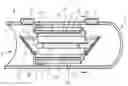 Fig. 01 - Ultrasonic meter having a plurality of projections of different heights in a section of an inner wall of a measuring tube or at least one bypass