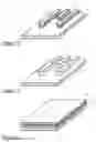 Fig. 10 - Fabrication process and structure of fine pitch traces for a solid state diffusion bond on flip chip interconnect