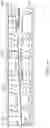Fig. 13 - Opening apparatus for use with a multi-piece, hinged, hydroponic tower